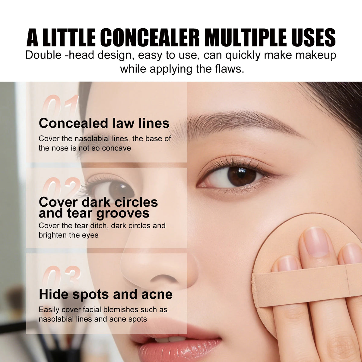 Daily Makeup Face Cream Concealer Palette for Flawless Coverage