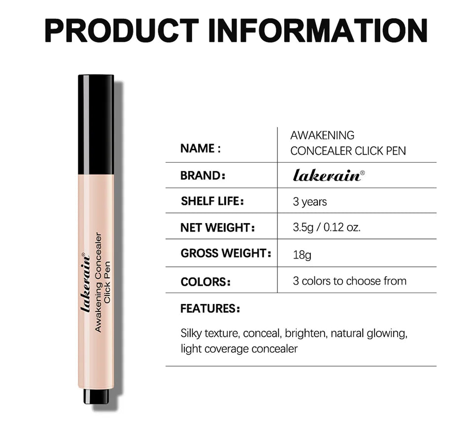 Daily Makeup Routine Awakening Concealer Click Pen For Natural Glowing Skin - 18