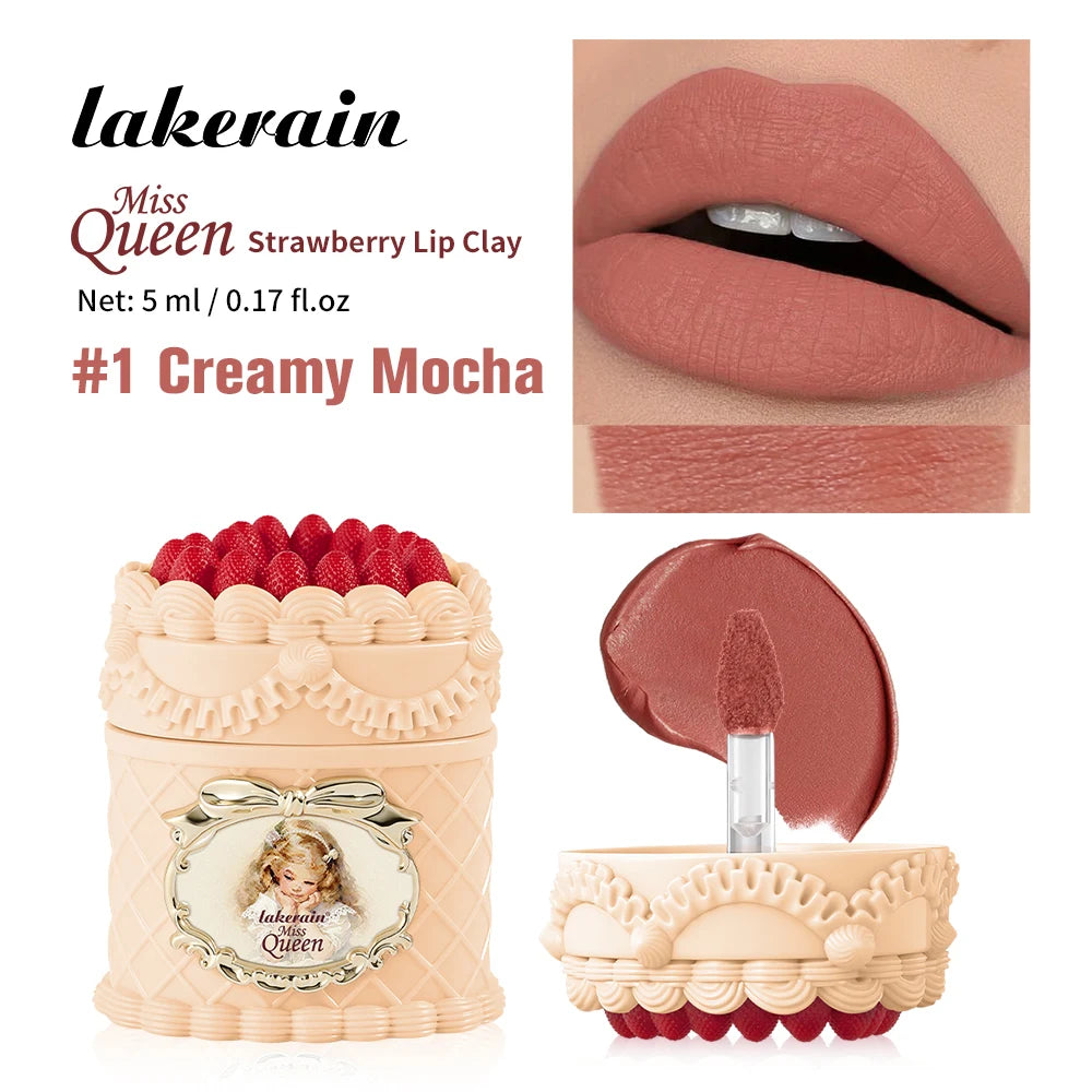 Daily Makeup Strawberry Cake Lip Mud Long Lasting Velvet Lip Cream