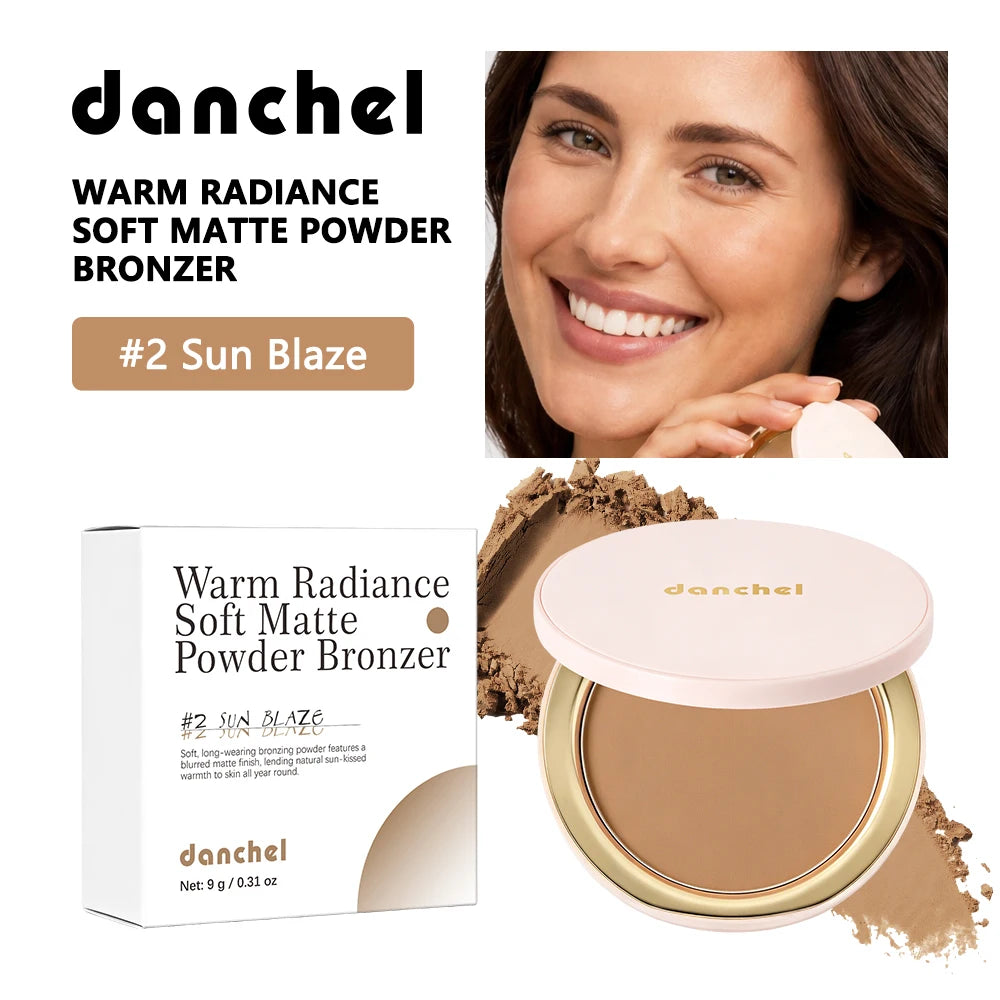 Daily Makeup Pressed Bronzer Powder for Natural Matte Contouring - 20