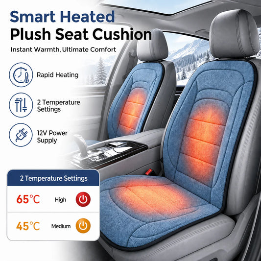 Winter Commuting Heated Car Seat Cushion Fast Warmth