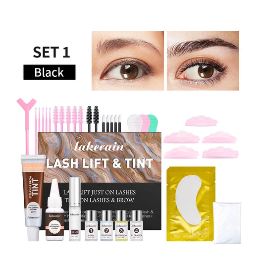 Home Salon Use Eyelash Perm And Tint Kit For Lifted Curling Lashes