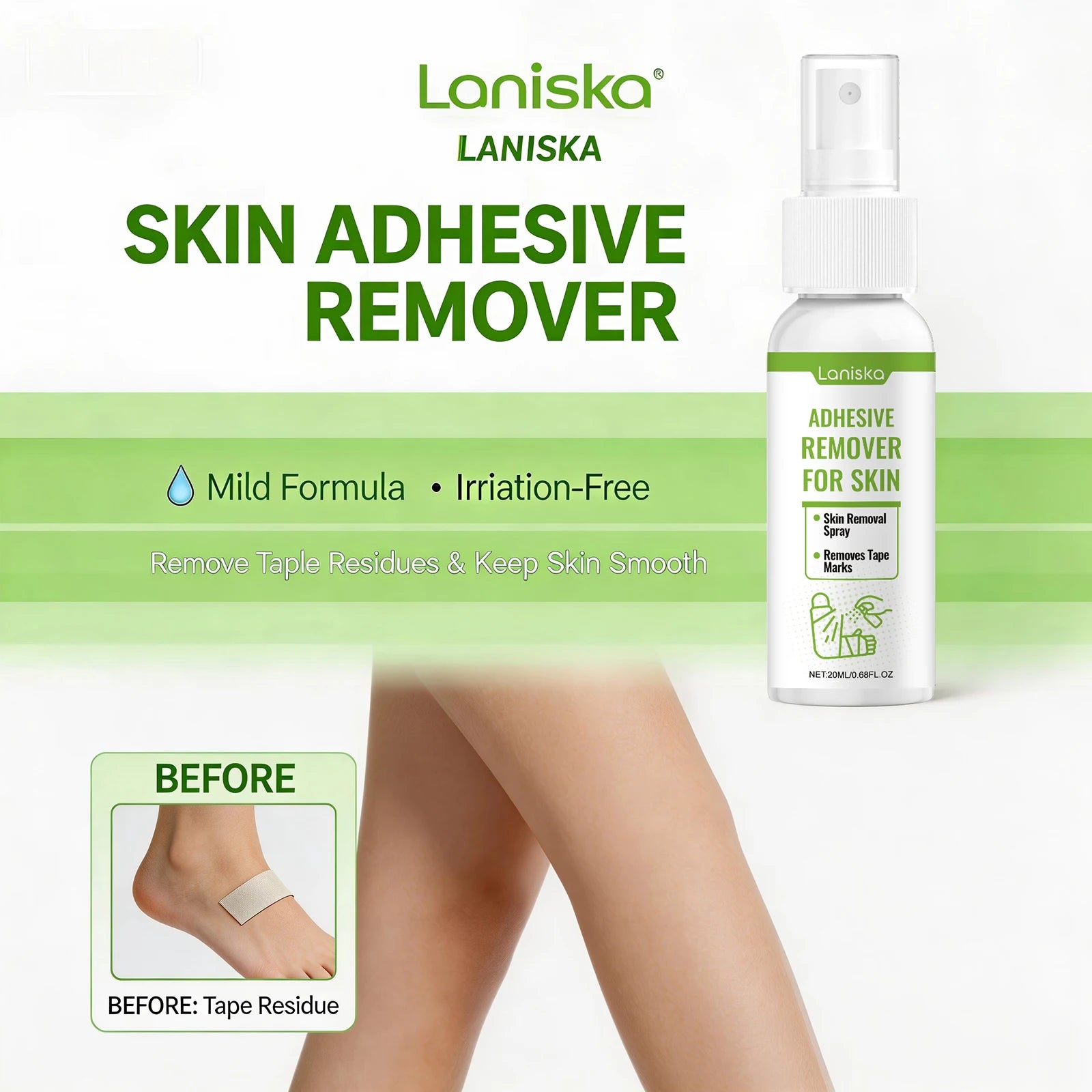 Painful Tape Removal Adhesive Remover Spray for Gentle Residue Cleanup - 3