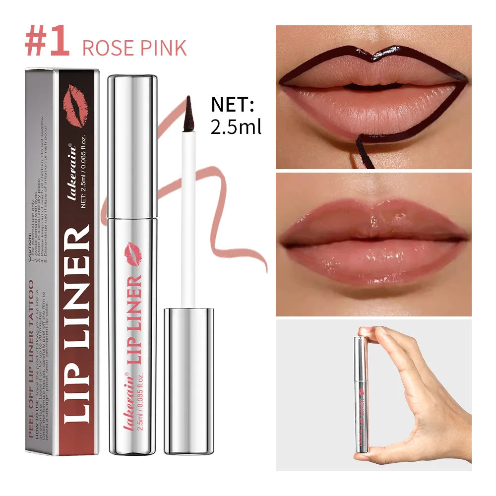 Daily Makeup Peel Off Lip Liner for Long Lasting Smudge Proof Definition - 22