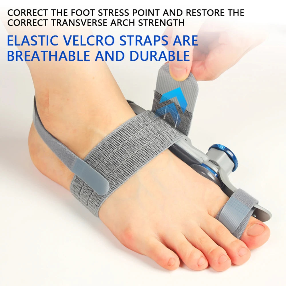 Home bunion adjuster brace with knob dial for comfortable toe alignment - 5