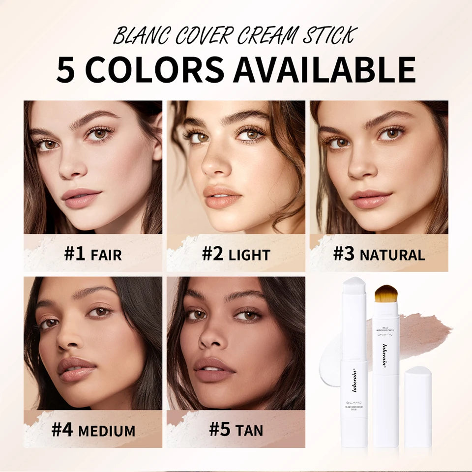 Daily Makeup Routine Dual Ended Color Changing Foundation Stick Smoothly - 8