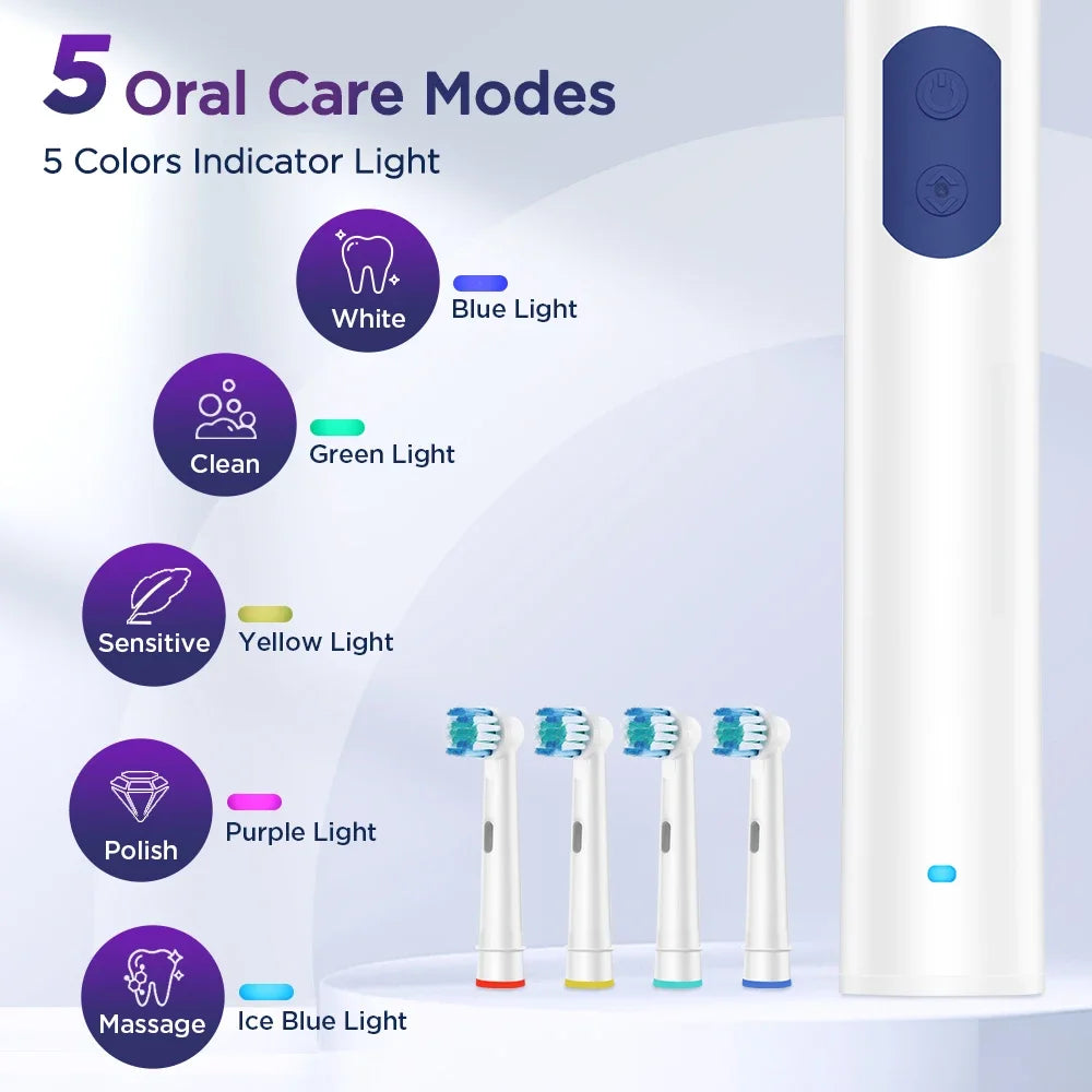 Home Cleaning Rotating Electric Toothbrush for a Brighter Smile