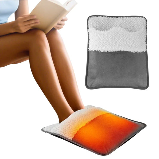 Office desk electric foot warmer mat for cozy winter warmth