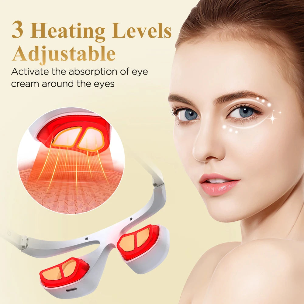Daily eye fatigue visual 3d eye massager red light relief tool