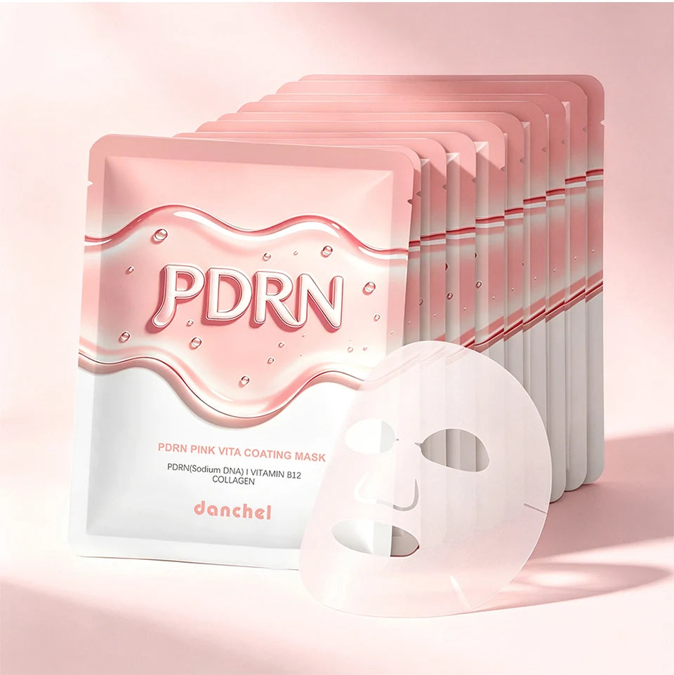 Daily Skincare Korean Salmon DNA PDRN Pink Vitamin Sheet Mask Hydration