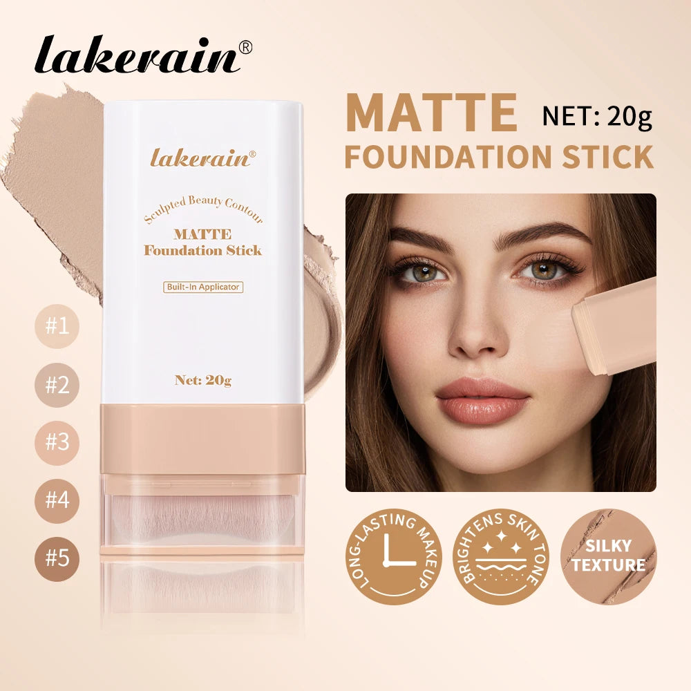 Travel makeup routine Matte Foundation Stick for smooth coverage - 1