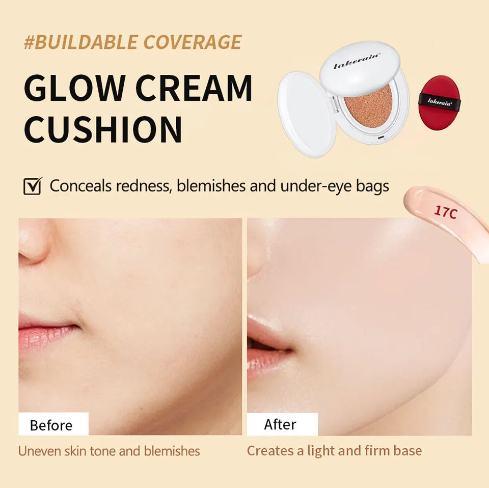 Daily Makeup Semi-matte CC Cream Cushion for Flawless All-Day Coverage