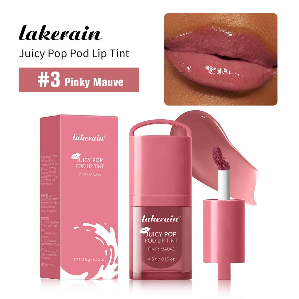 Daily Makeup Juicy Pop Pod Lip Tint Gloss with High Shine Finish - 20