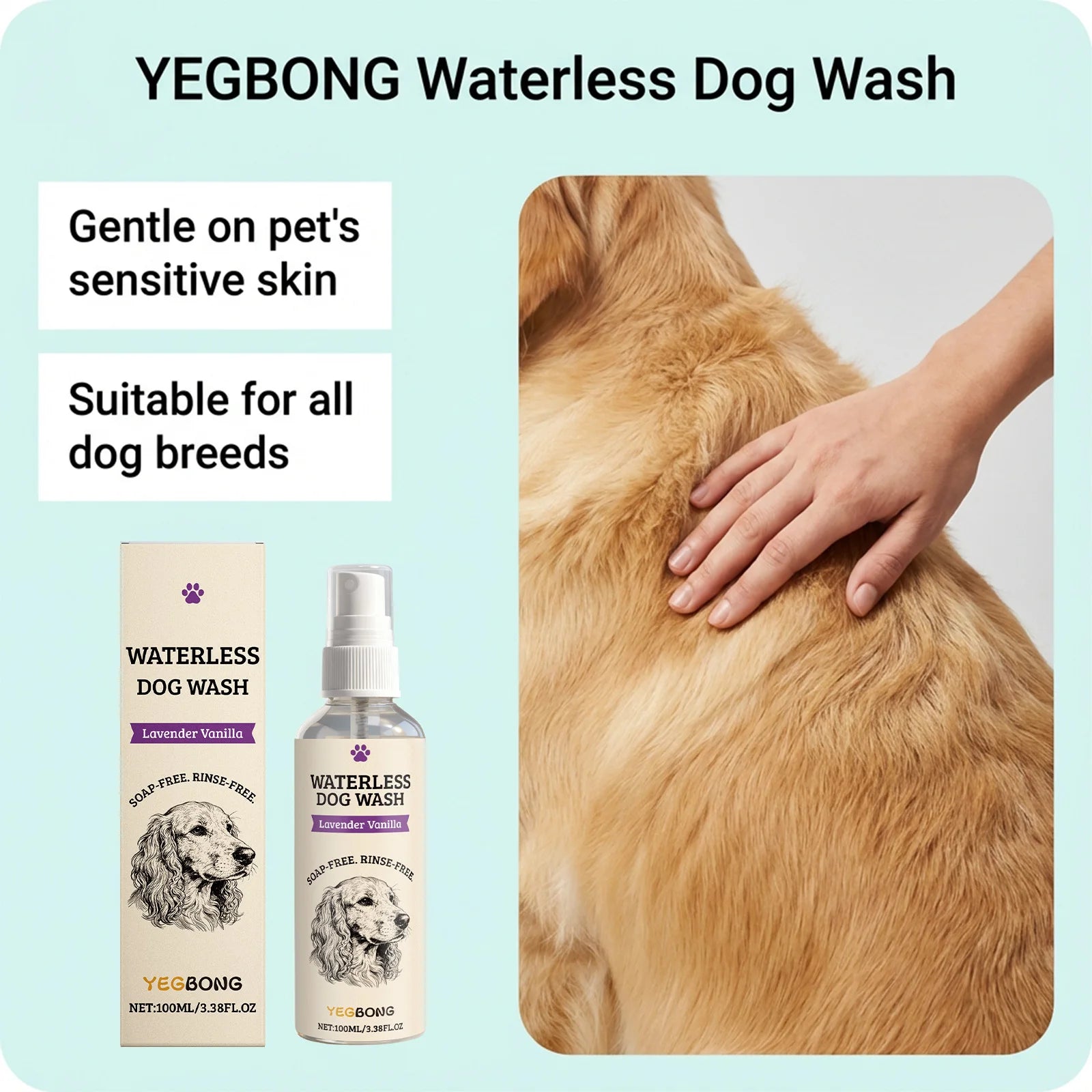 Bath Time Waterless Dog Shampoo Spray for Fresh Coat - 13