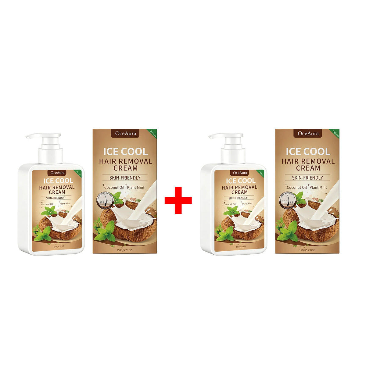 Smooth Skin Ice Cool Hair Removal Cream for Painless Depilation Care