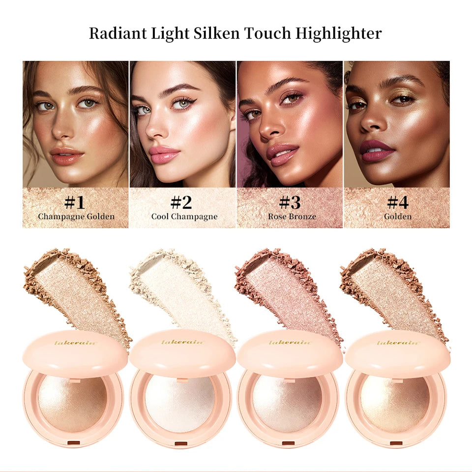 Daily Makeup Highlighter Powder for Natural Luminous Glow and Brightening