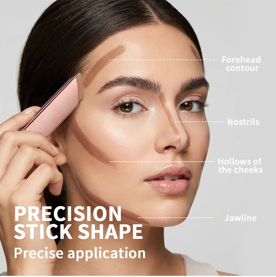 Daily Makeup Routine Contour Bronzer Stick for Sculpted Looking Face