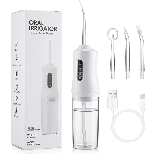 Bathroom dental care portable water flosser for deep cleaning teeth