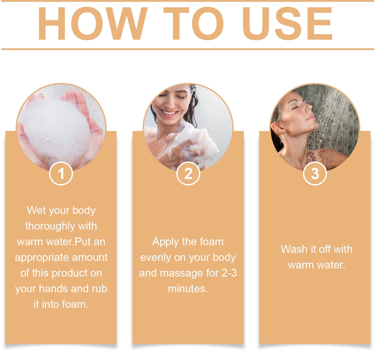 Bathroom Shower Persimmon Body Wash Exfoliating Oil Control Skin Odor Remover - 12