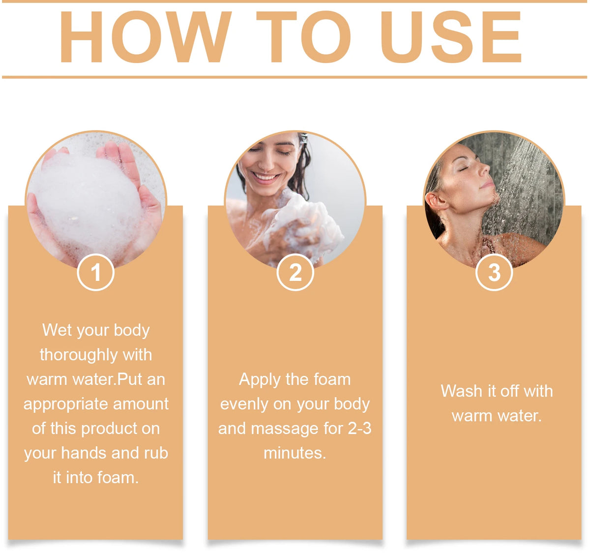 Bathroom Shower Persimmon Body Wash Exfoliating Oil Control Skin Odor Remover