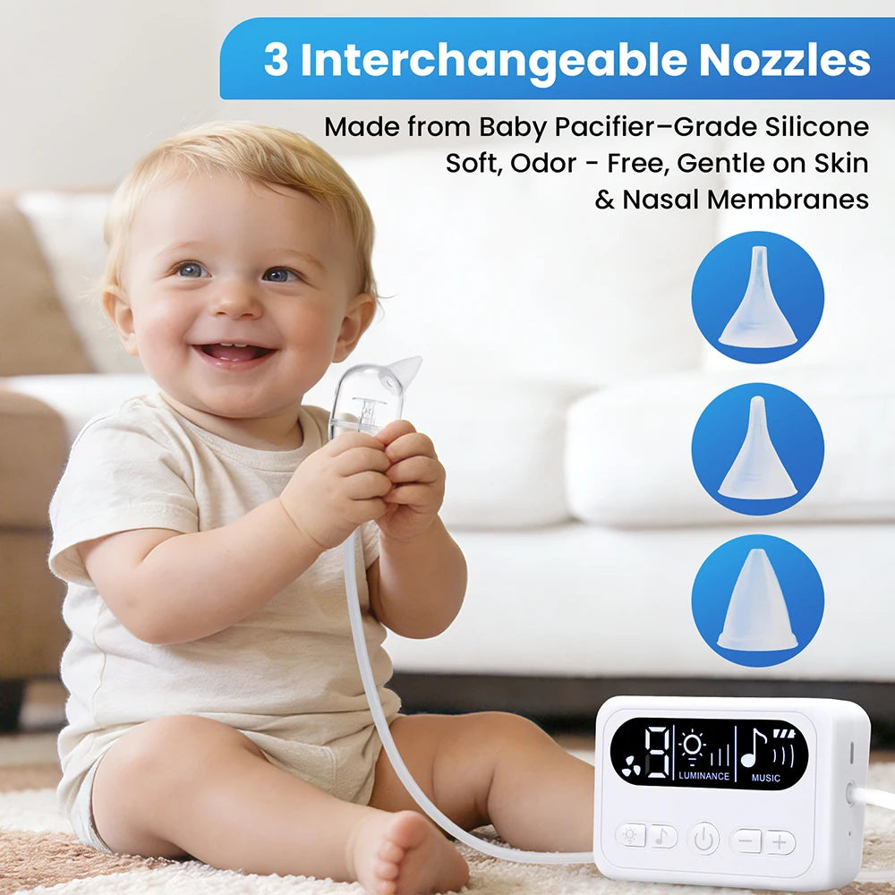 Nursery Nasal Aspirator gentle electric nose cleaner for stuffy babies