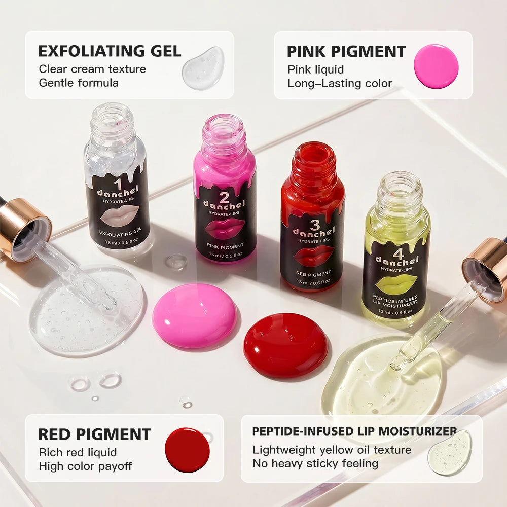 Daily Care Hydrate Lips Set Gentle Exfoliation and Deep Nourishing Gloss