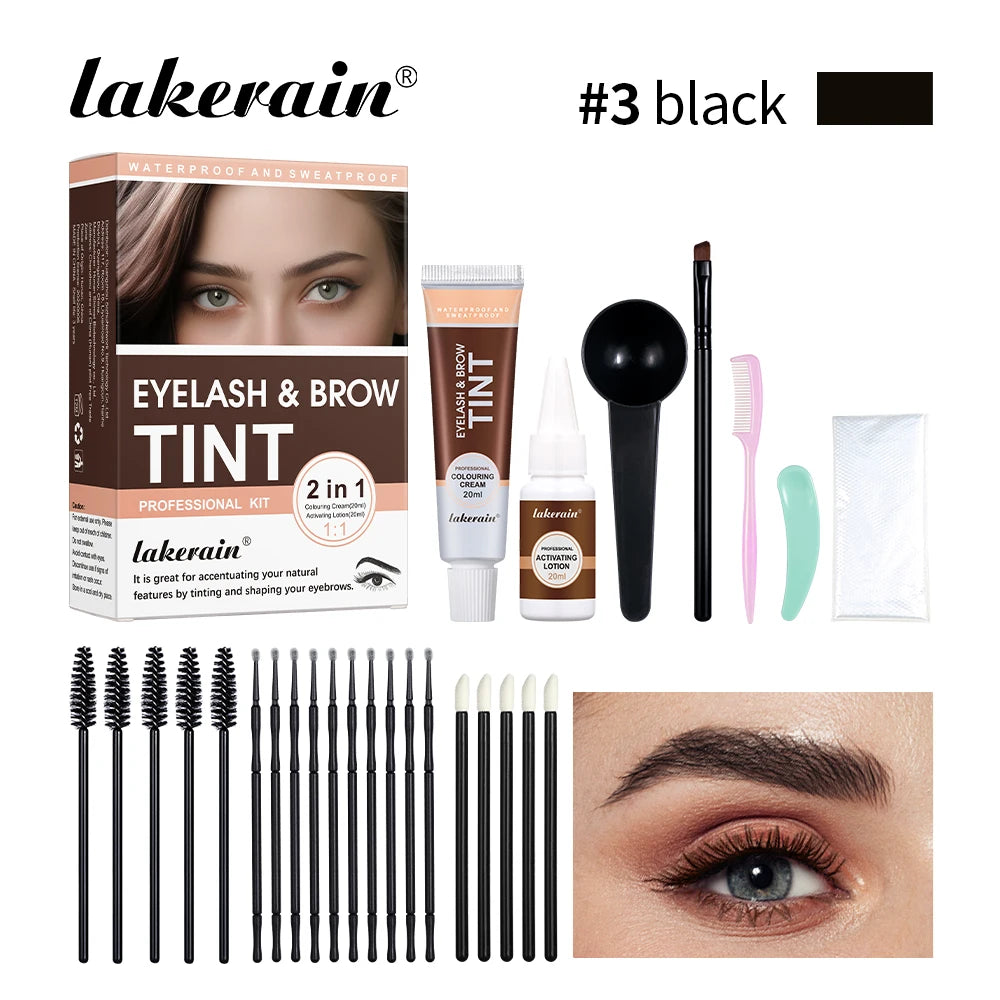 Daily Makeup Eyelash and Brow Tint Kit for Natural Looking Eyebrows - 21