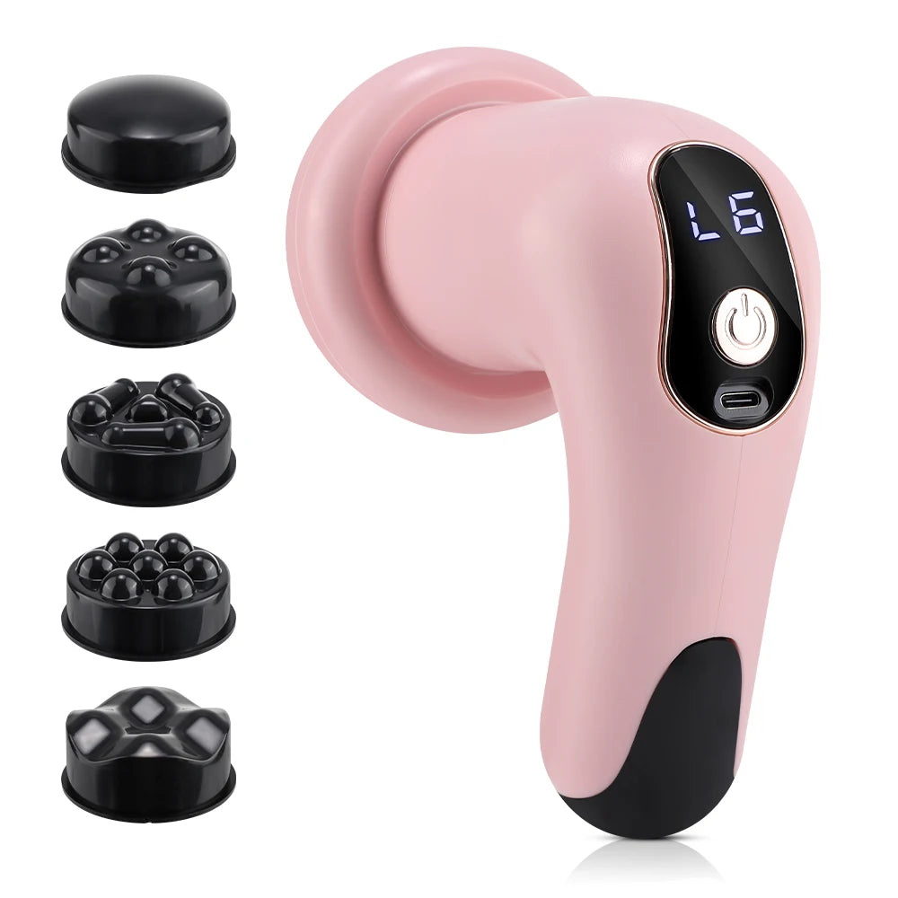 Home Relaxation Body Massager Stick with Versatile Interchangeable Heads - 17
