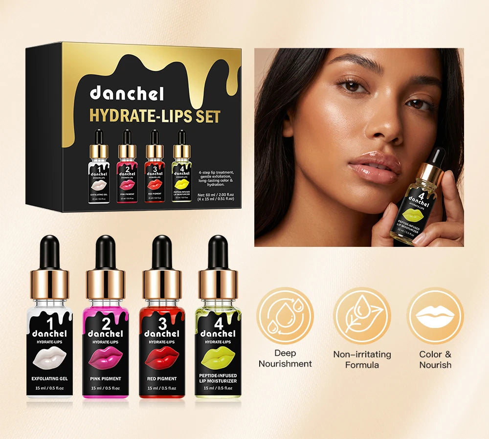 Daily Care Hydrate Lips Set Gentle Exfoliation and Deep Nourishing Gloss