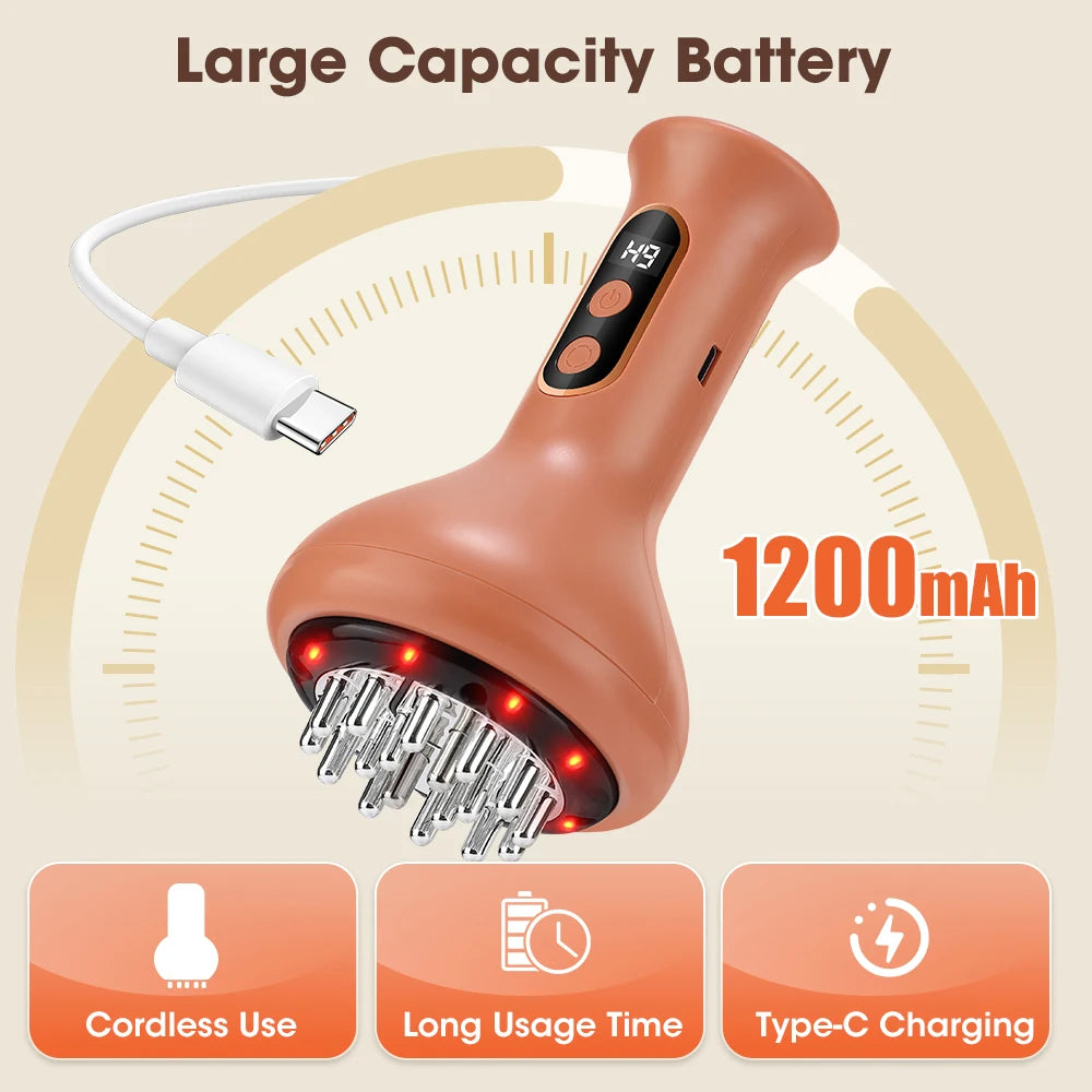 Abdominal massage electric massager for heat compress and muscle relaxation
