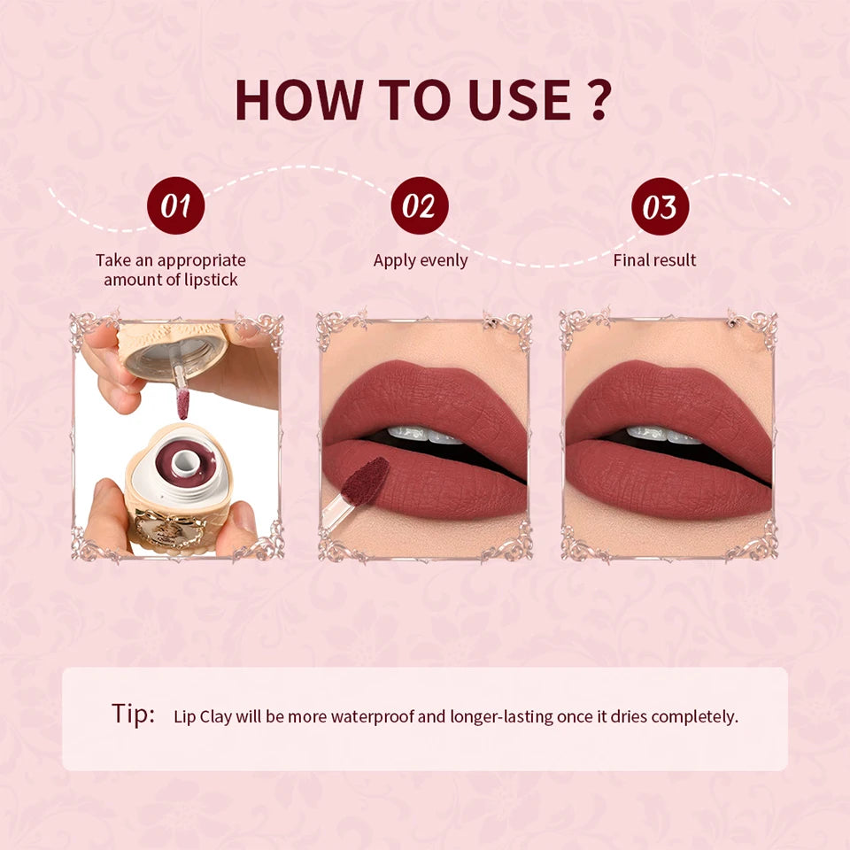 Daily Makeup Strawberry Cake Lip Mud Long Lasting Velvet Lip Cream