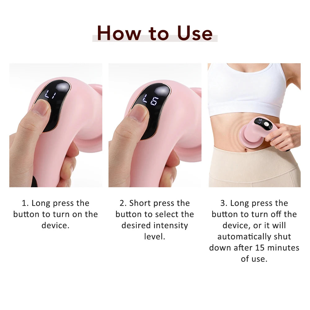 Home Relaxation Body Massager Stick with Versatile Interchangeable Heads - 13