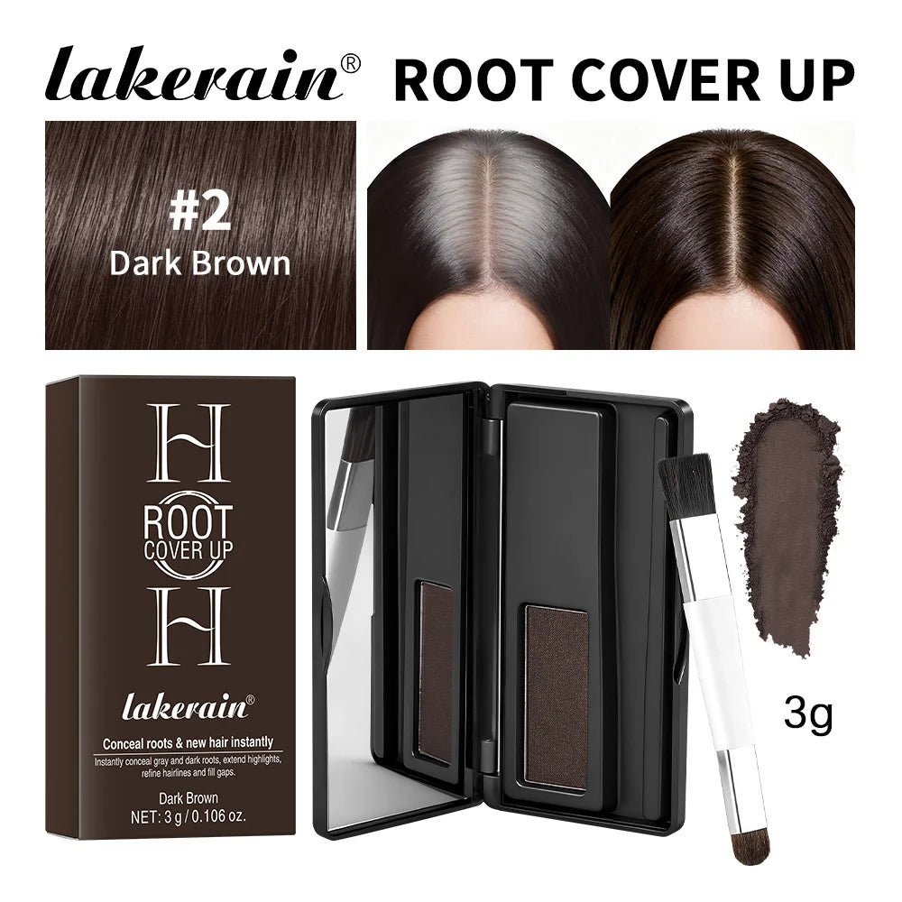 Instant Root Cover Up Hair Powder for Seamless Gray and Hairline Concealment
