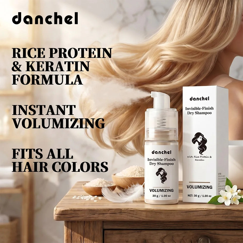 Travel Dry Shampoo Powder for Instant Oil Absorbing and Fresh Hair Volume