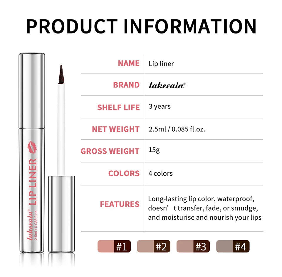 Daily Makeup Peel Off Lip Liner Tattoo for Long Lasting Waterproof Wear - 19
