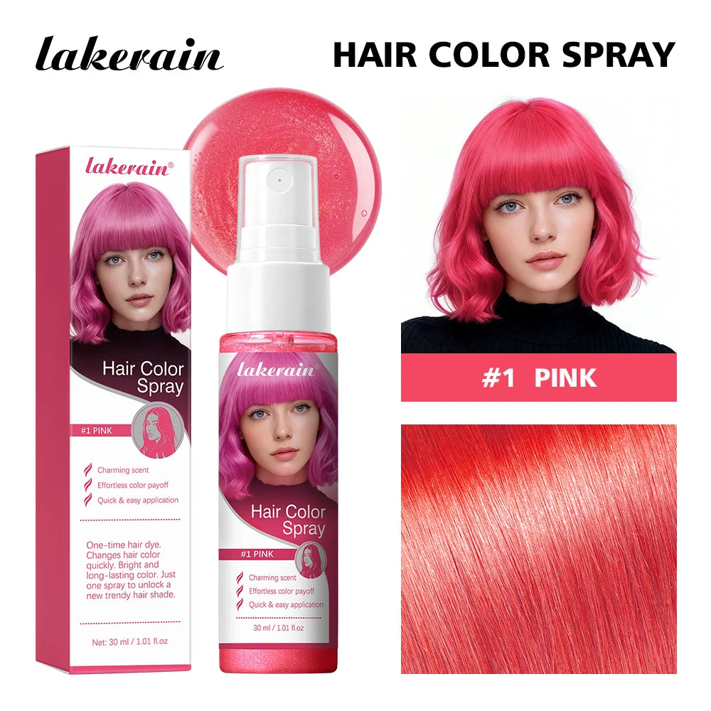 Party hair color spray for temporary vibrant styling and fun looks