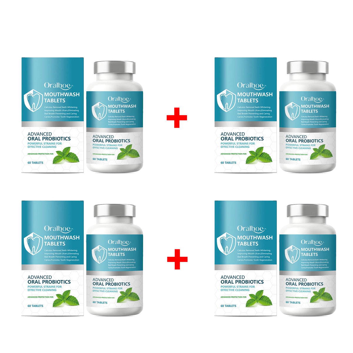 Daily Dental Care Mouthwash Tablets for Fresh Breath and Bright Smile