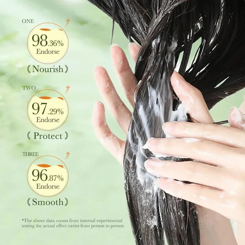 Dry Hair Rice Raw Pulp Hair Mask for deep damage repair and smooth care - 5