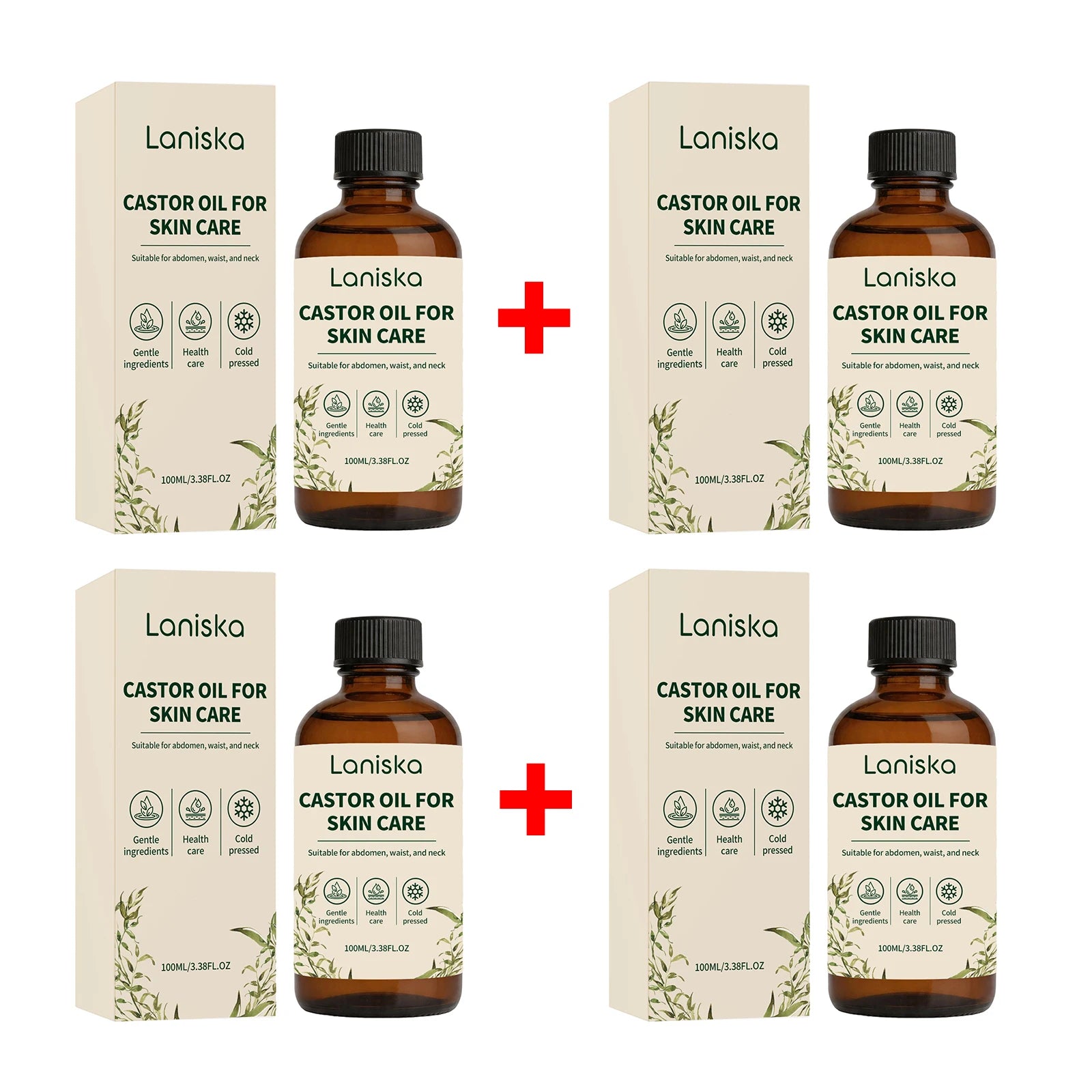 Abdomen and Neck Care Cold Pressed Castor Oil for Deep Hydration - 14