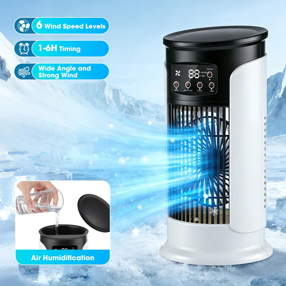 Home Office Portable Air Conditioning Fan for Instant Cooling Relief