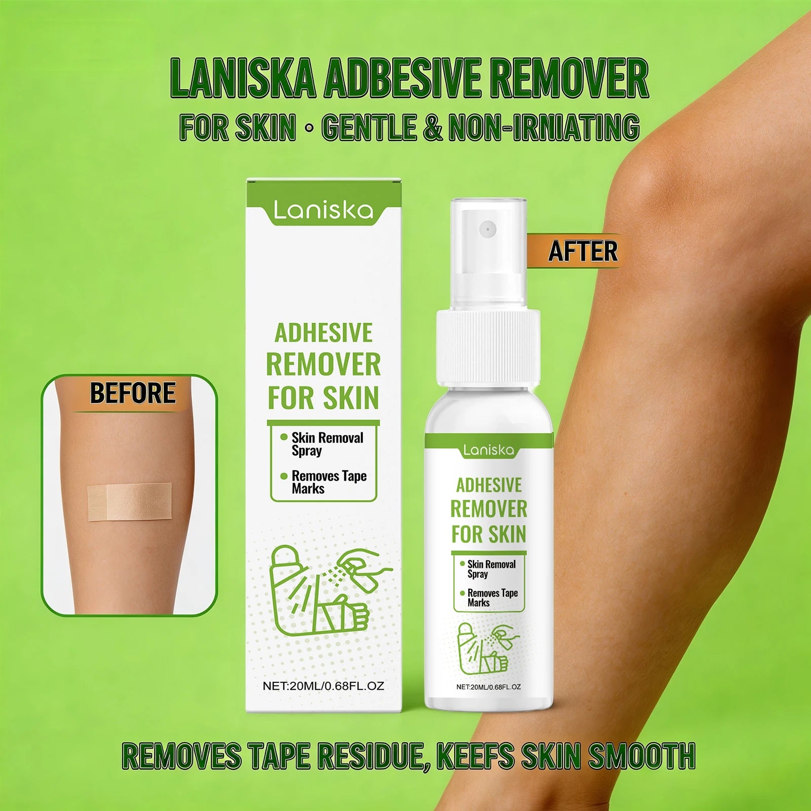 Painful Tape Removal Adhesive Remover Spray for Gentle Residue Cleanup - 2