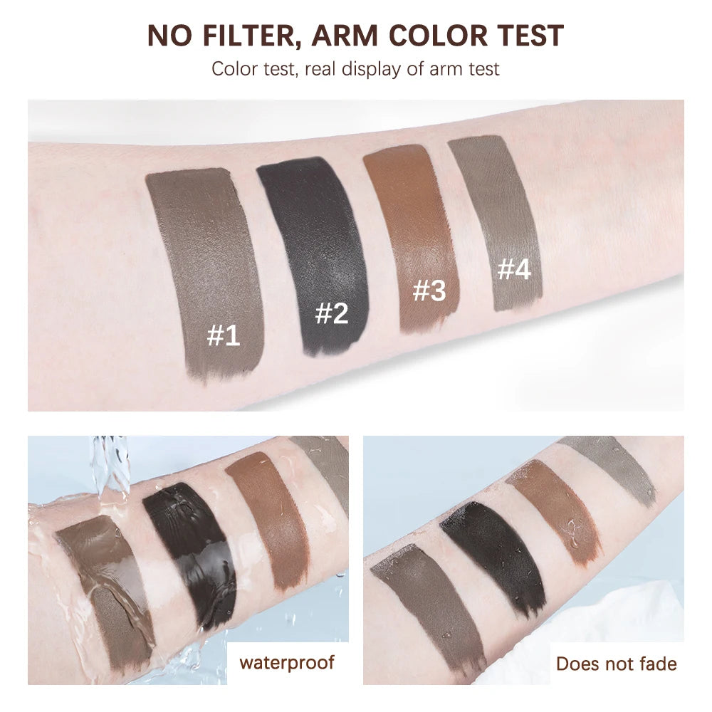 Daily Makeup Routine Waterproof Eyebrow Gel Set for Natural Long-Lasting Wear - 6
