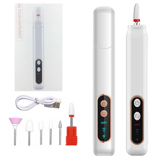 Home Manicure Electric Nail File Set for Easy Trimming and Shaping