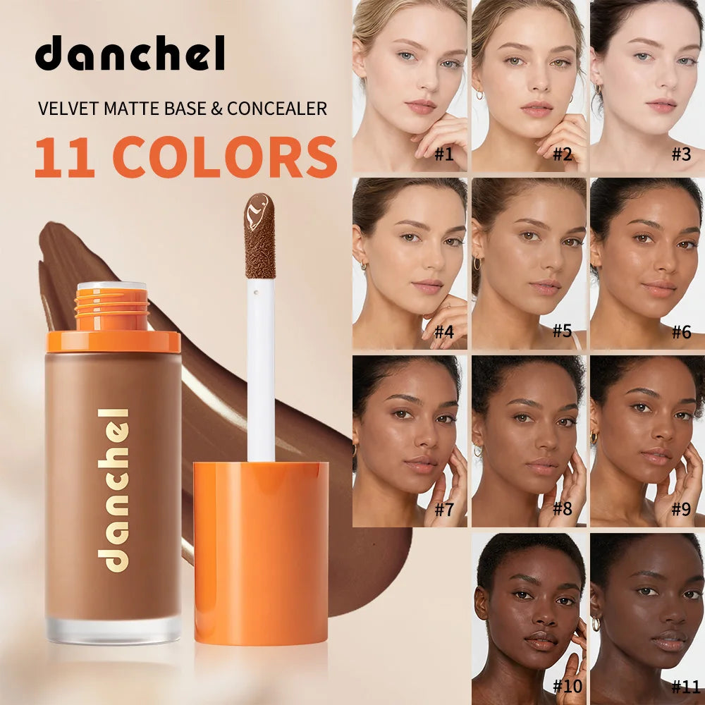 Daily Makeup Liquid Foundation And Concealer Velvet Matte Finish - 1