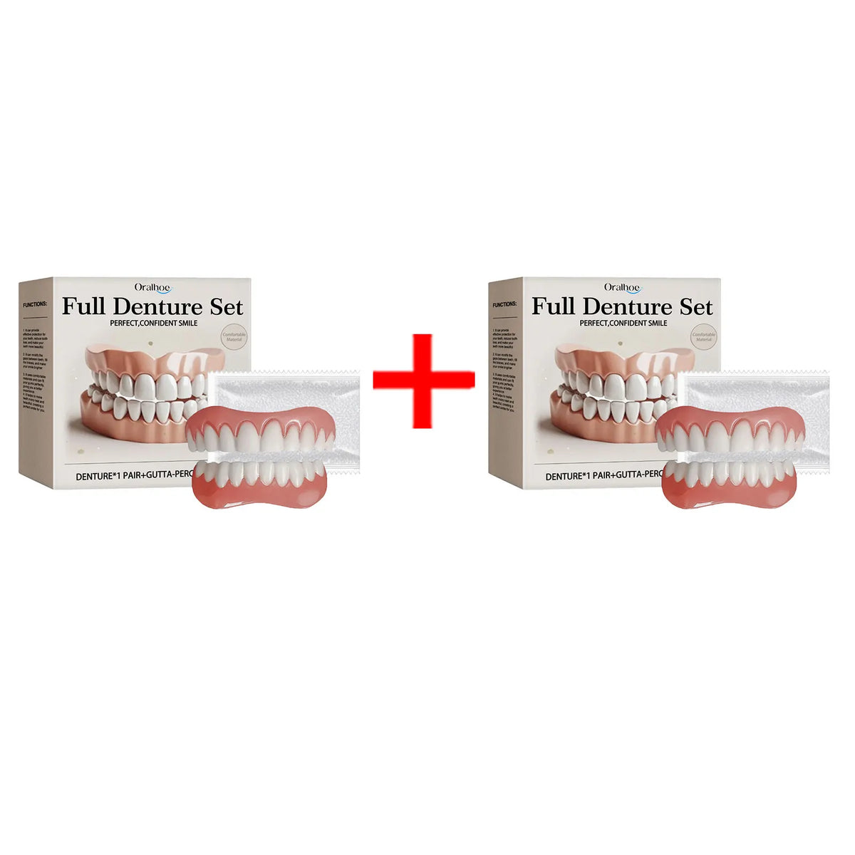 Bright Smile Denture Set for Restoring Missing Teeth and Brighter Smiles