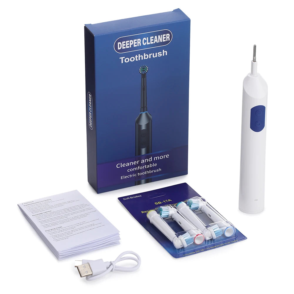 Home Cleaning Rotating Electric Toothbrush for a Brighter Smile - 16