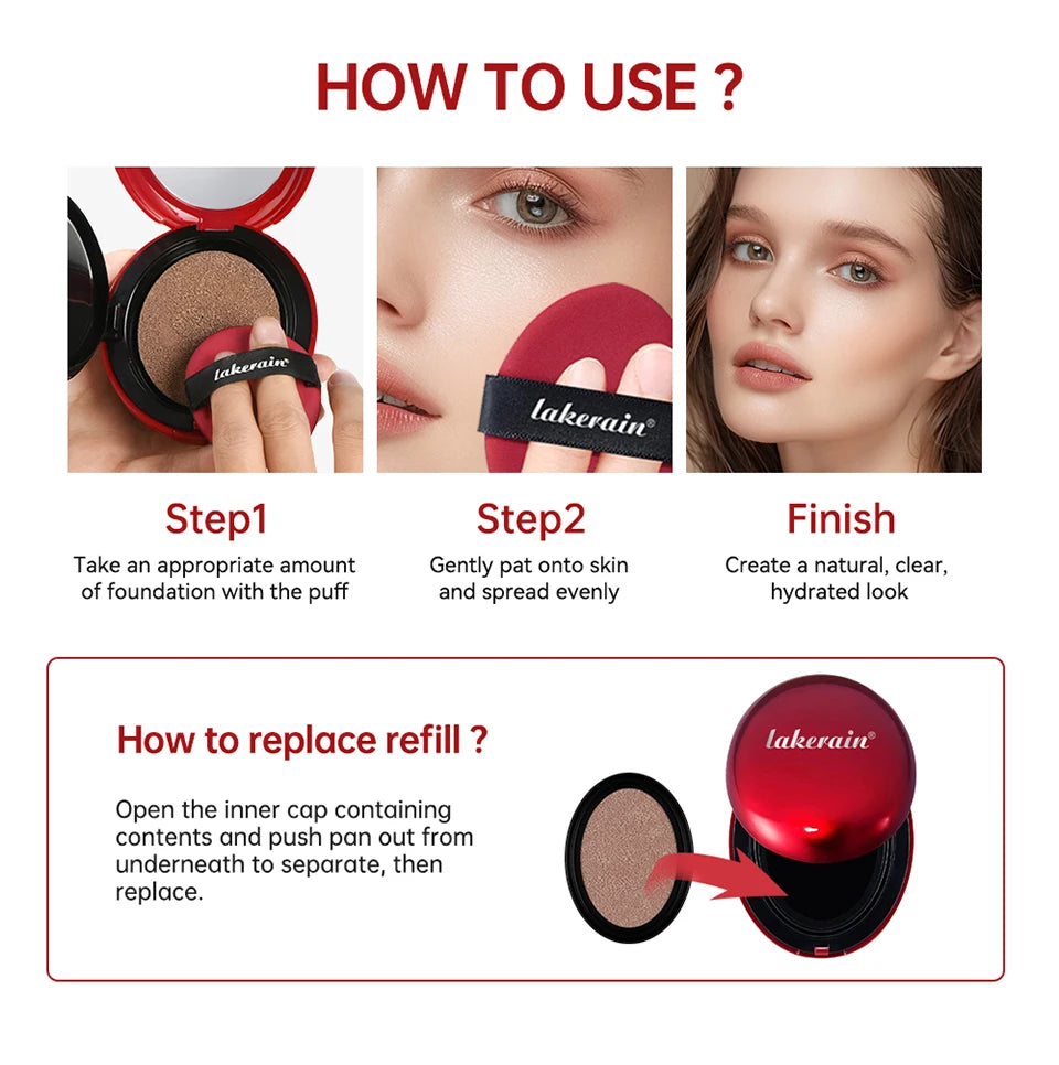 Daily Makeup Cushion Foundation Refill Long Lasting Coverage
