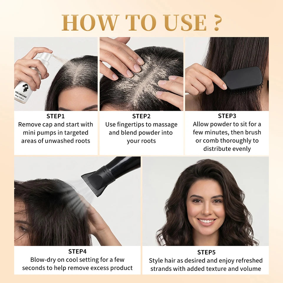 Travel Dry Shampoo Powder for Instant Oil Absorbing and Fresh Hair Volume - 13