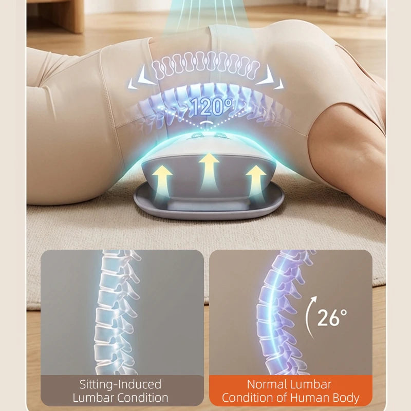 At Home Back Pain Electric Lumbar Traction Device and Waist Massager - 3