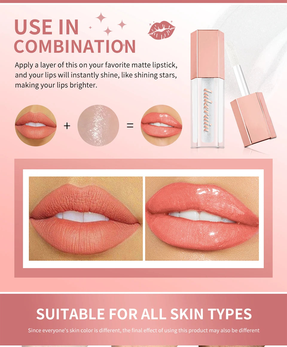 Daily Makeup Routine Lip Luminizer Gloss for Long Lasting Hydration - 11